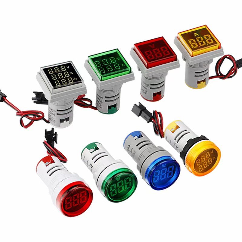 22mm Mini Voltmeter /Amperemeter /Hertz -Meter -LED -LED -Indikatorlicht