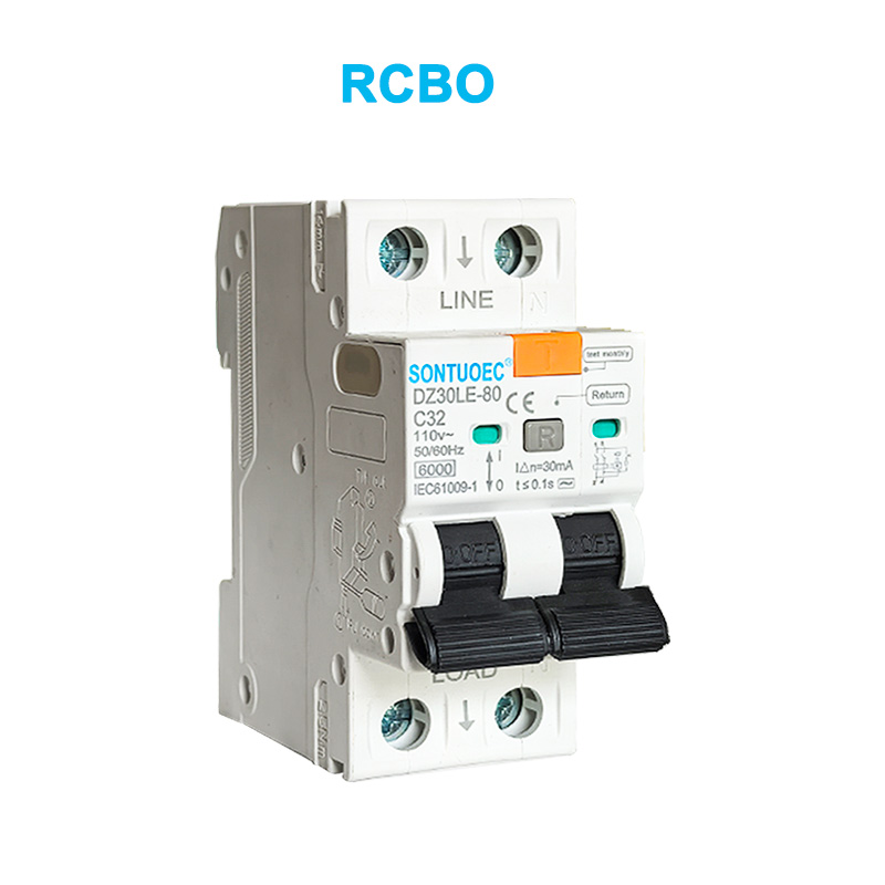 2p -Leckagestromleiter 6KA IEC61009.1 STANDARD -Qualität RCBO