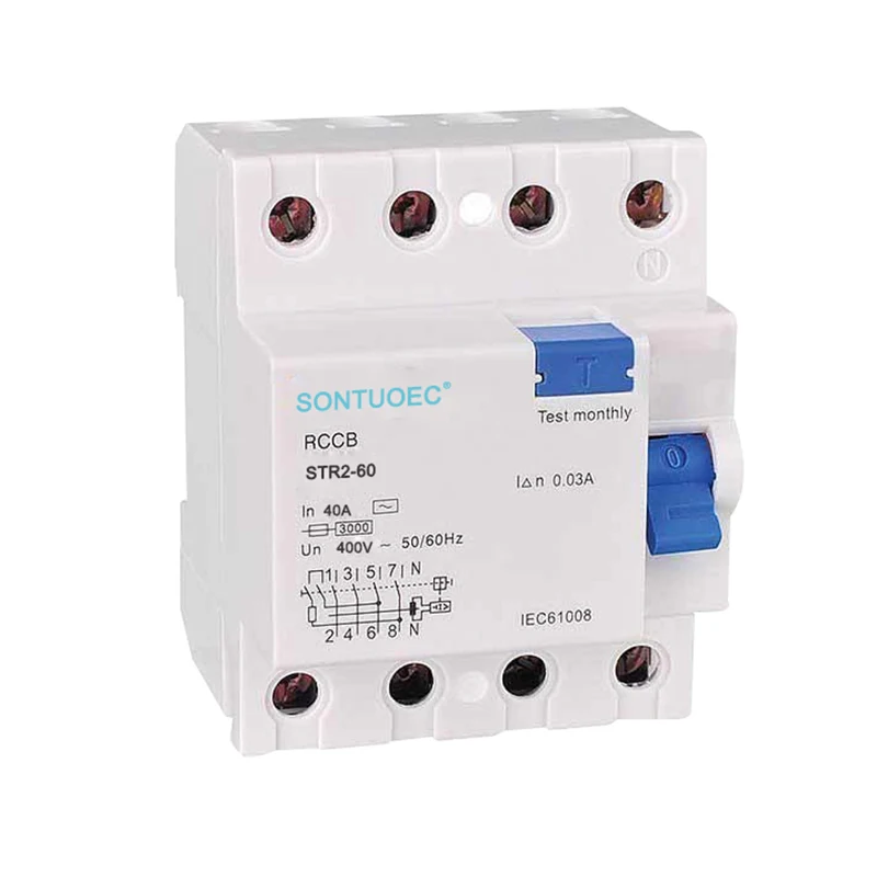 4p 63a /30 mA RCD -Wechselstromtyp
