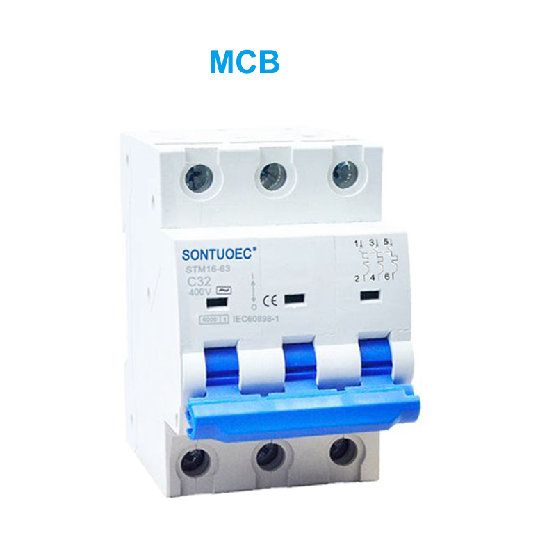 STM16-63 Miniatur-Leistungsschalter 6KA 1p 2p 3p 4p 16a 230/400V MCB