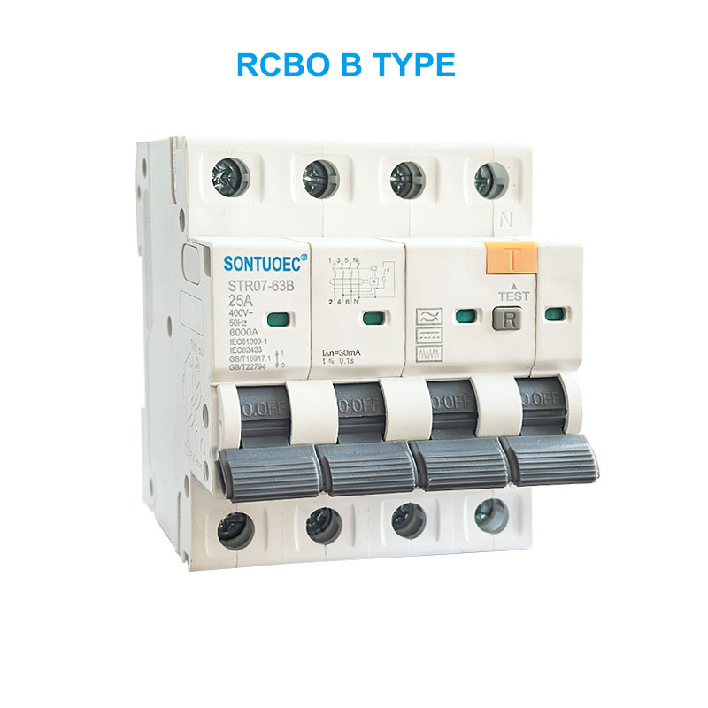 STRO7-63B RCBO B Typ 2p 4p Reststromleiterschalter